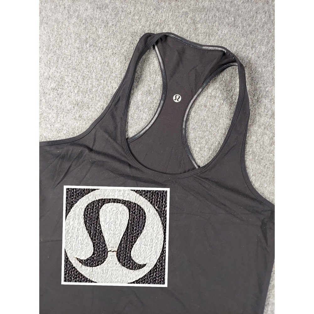 Lululemon Swiftly Tech 2.0 Tank Top Womens Medium Black Racerback Athleisure EUC